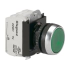 Legrand - Bouton lum impulsion affleurant IP69 Osmoz complet vert 12V à 24V