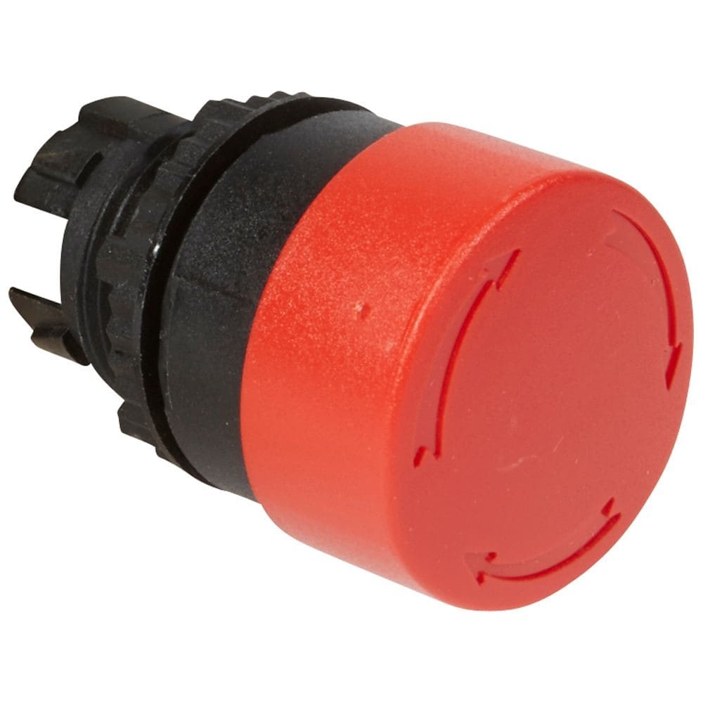 Legrand - Coup de poing Ø32 pousser-tourner coupure d'urgence IP69 Osmoz composable -rouge