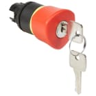 Legrand - Coup de poing Ø40 n°455 à clé arrêt d'urgence IP69 Osmoz composable - rouge