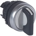Legrand - Bouton tournant non lum à manette noire IP69 Osmoz compo 3 positions fixes 90°