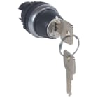 Legrand - Bouton tournant non lum clé n°455 IP69 Osmoz compo 2 positions rappel centre 45°
