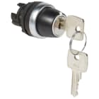Legrand - Osmoz compo - bouton tournant non lum - clé - 2 posit. fixes ret clé - 90°