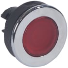 Legrand - Tête super affleurante pousser-pousser lumineuse IP66 Osmoz composable - rouge