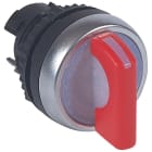 Legrand - Bouton tournant lum manette rouge IP69 Osmoz composable - 3 positions fixes 45°
