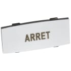 Legrand - Insert Osmoz avec texte - alu - petit modèle avec marquage ARRET