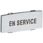 Legrand - Insert Osmoz avec texte - alu - petit modèle avec marquage EN SERVICE