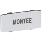 Legrand - Insert Osmoz avec texte - alu - petit modèle avec marquage MONTEE