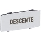 Legrand - Insert Osmoz avec texte - alu - petit modèle avec marquage DESCENTE