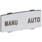 Legrand - Insert Osmoz avec texte - alu - petit modèle avec marquage MANU-AUTO