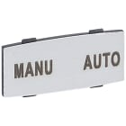 Legrand - Insert Osmoz avec texte - alu - petit modèle avec marquage MANU-AUTO