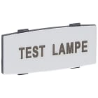 Legrand - Insert Osmoz avec texte - alu - petit modèle avec marquage TEST LAMPE