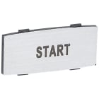 Legrand - Insert Osmoz avec texte - alu - petit modèle avec marquage START