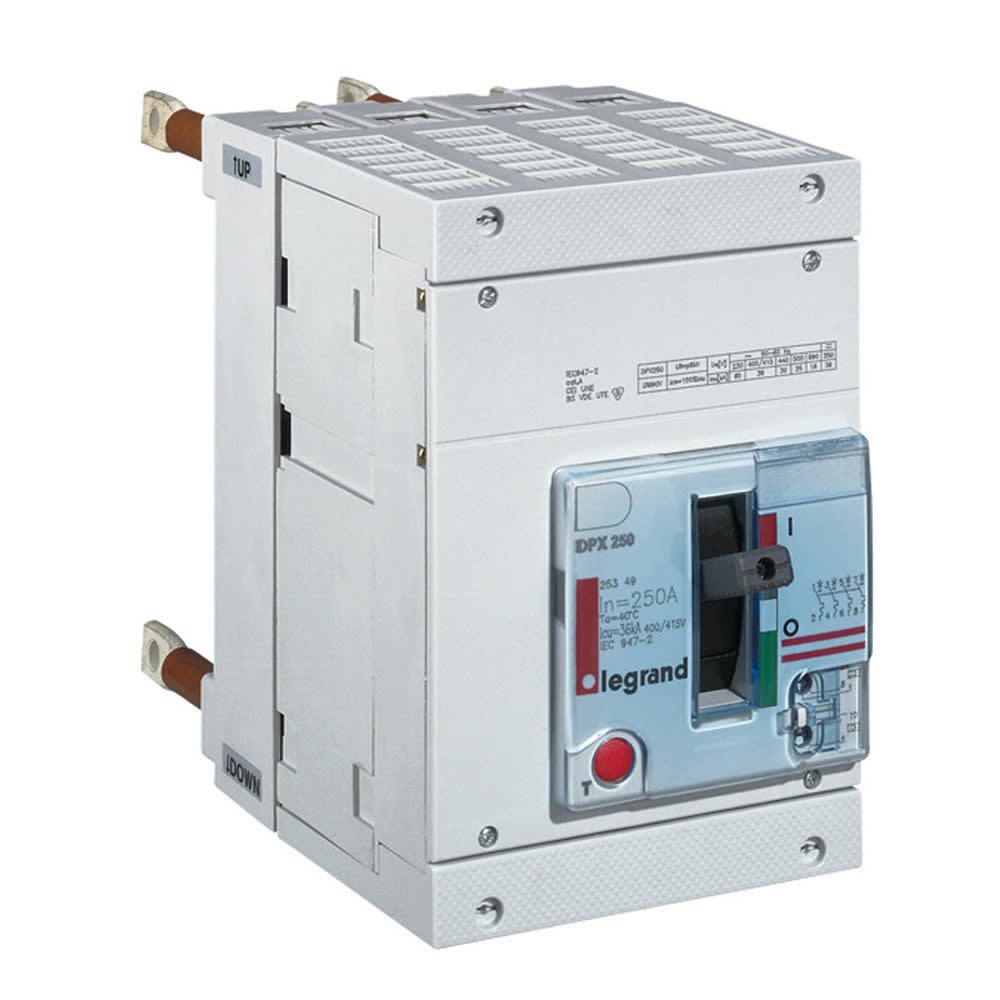Legrand - Disjoncteur magnétothermique DPX250 pouvoir de coupure 36kA 400V~ - 4P - 250A