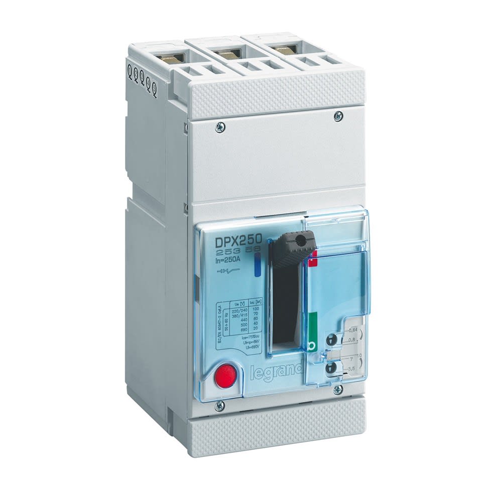 Legrand - Disjoncteur magnétothermique DPX250 pouvoir de coupure 70kA 400V~ - 3P - 250A