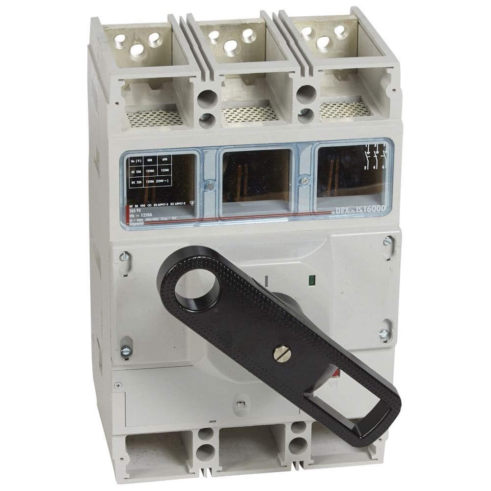Legrand - Interrupteur-sectionneur DPX-IS1600 à déclenchement + cde frontale - 3P - 1250A