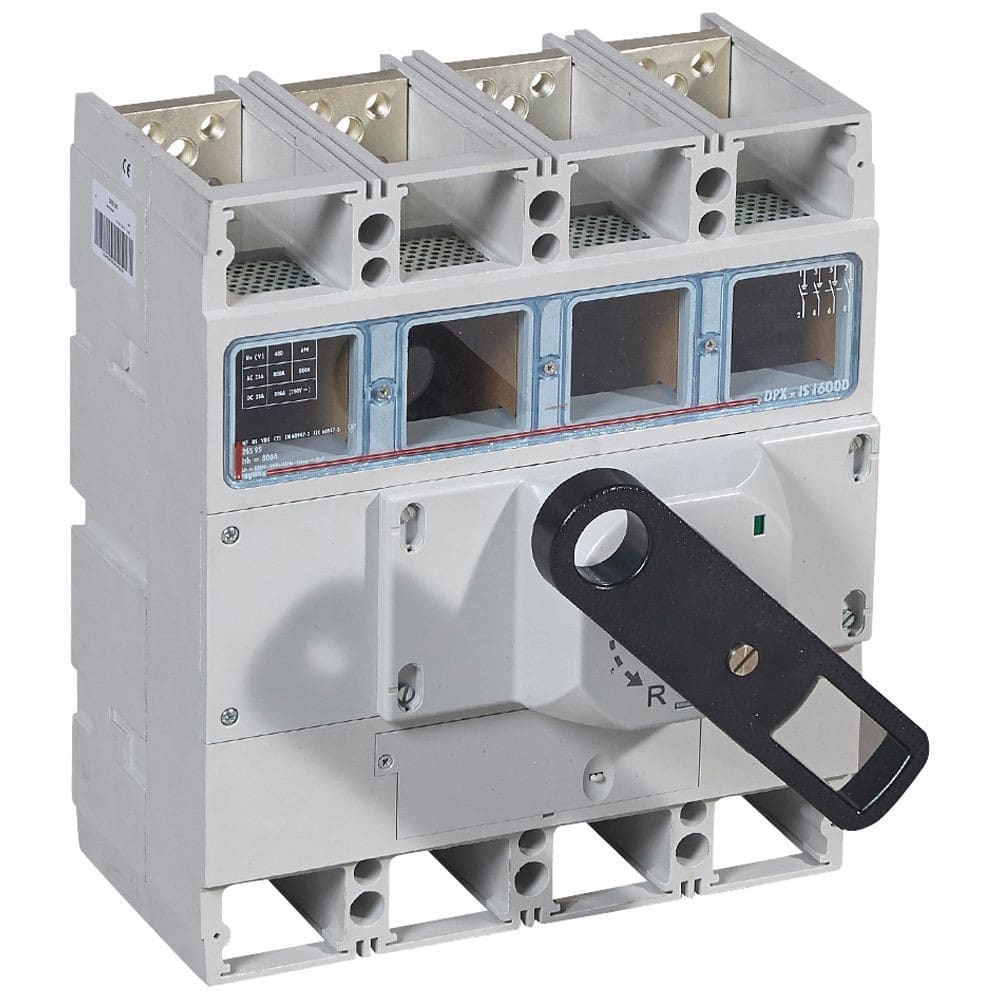 Legrand - Interrupteur-sectionneur DPX-IS1600 à déclenchement commande frontale - 4P 800A