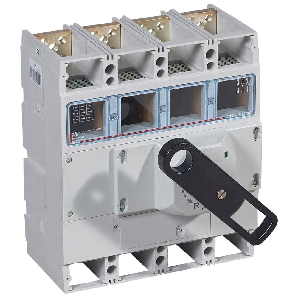 Legrand - Interrupteur-sectionneur DPX-IS1600 à déclenchement commande frontale - 4P 1000A