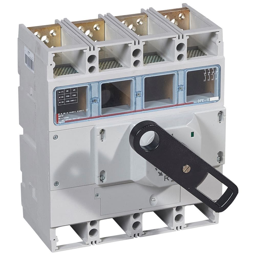 Legrand - Interrupteur-sectionneur DPX-IS1600 à déclenchement + cde frontale - 4P - 1250A
