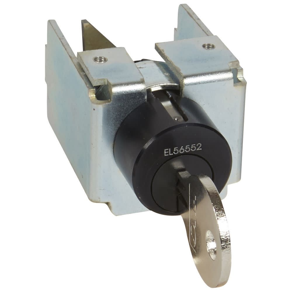 Legrand - Serrure de verrouillage à clé plate pour bloquer 1 DPX-IS1600 - position ouverte