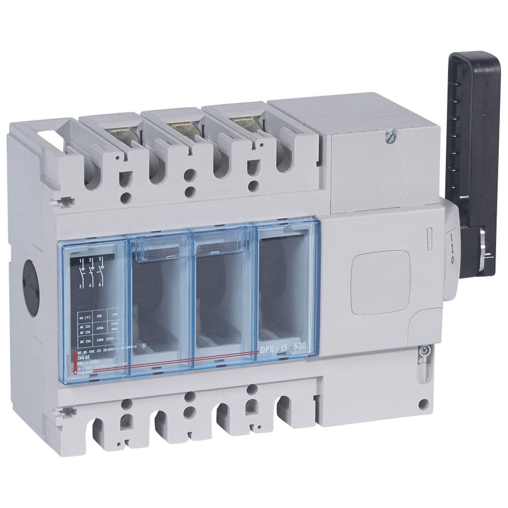 Legrand - Inter-sectionneur DPX-IS630 sans déclenchement commande latérale droite -3P 630A