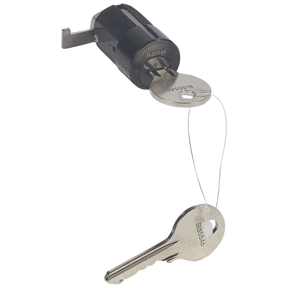 Legrand - Serrure de verrouillage à clé plate - bloquer 1 DPX-IS630 en position ouverte