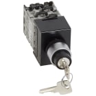 Legrand - Commutateur à cames - inverseur avec arrêt - tête de commande à clé - 4P