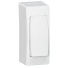 Legrand - Cadre app.saillie 1 poste étroit - pose sur moulure DLPlus 40x12,5 + h.16 -blanc