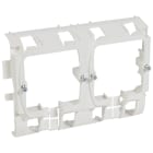 Legrand - Support Mosaic 4 modules pour pose sur plinthe DLP 80x20mm ou 120x20mm - blanc