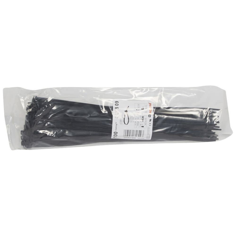 Legrand - Collier Colring largeur 4,6mm - longueur 360mm - sachet de 100 pièces - noir