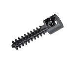 Legrand - Embase noire protégée ultraviolets à cheville à écartement mural perçage Ø8mm