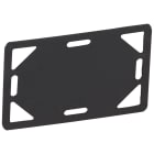 Legrand - Plaque signalétique noire protégée ultraviolets - colliers largeur 7,6mm minimum
