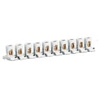 Legrand - Barrette de 10 bornes séparables avec capacité par borne 2x10mm² et pas 19,5mm