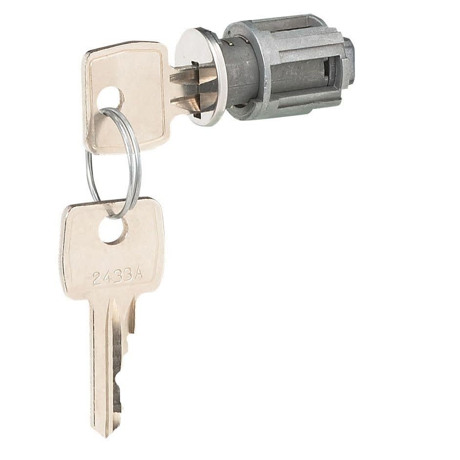 Legrand - Barillet à clé pour poignée 034771 et 034772 pour armoire Altis - clé n°2433A