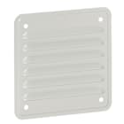 Legrand - Jeu de 2 ouïes d'aération métal avec grilles IP32 IK10 - RAL7035 - 138x138mm