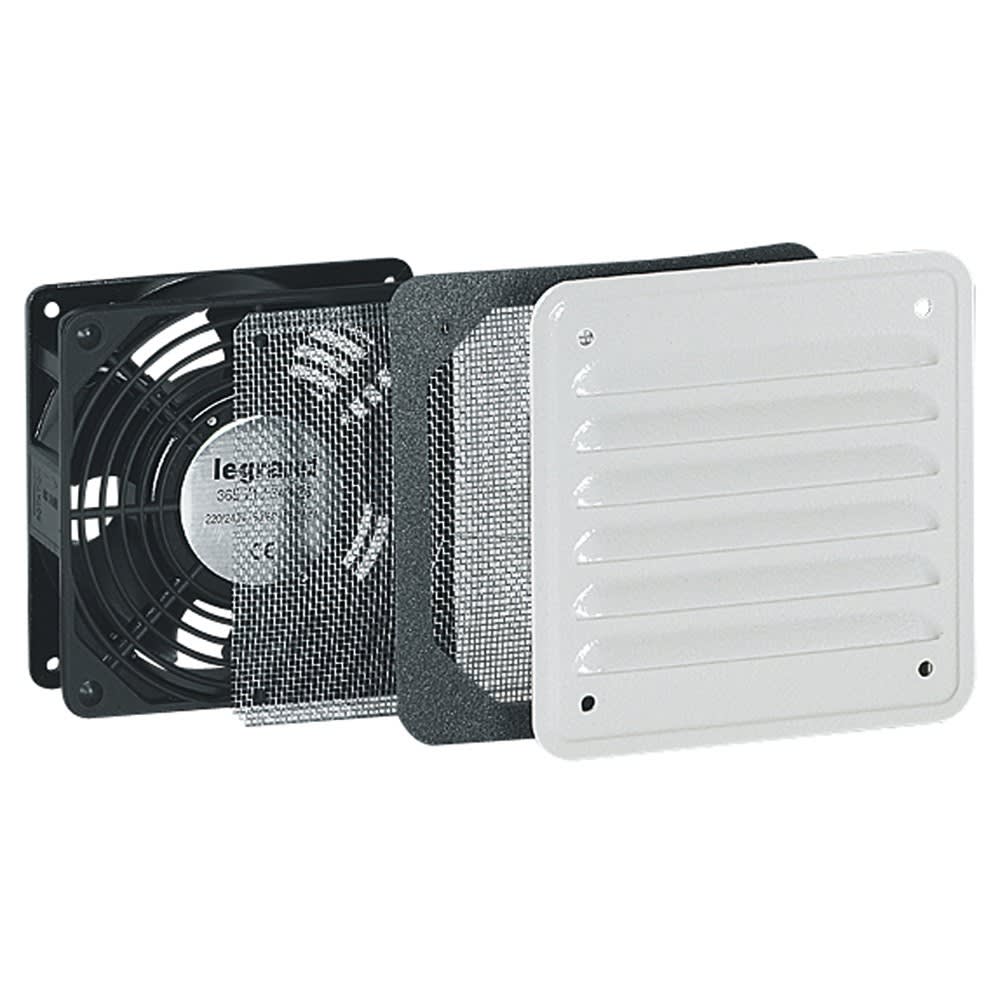 Legrand - Ventilateur 30/160 m3/h - RAL7035 - avec ouïe métal - IP32 IK10
