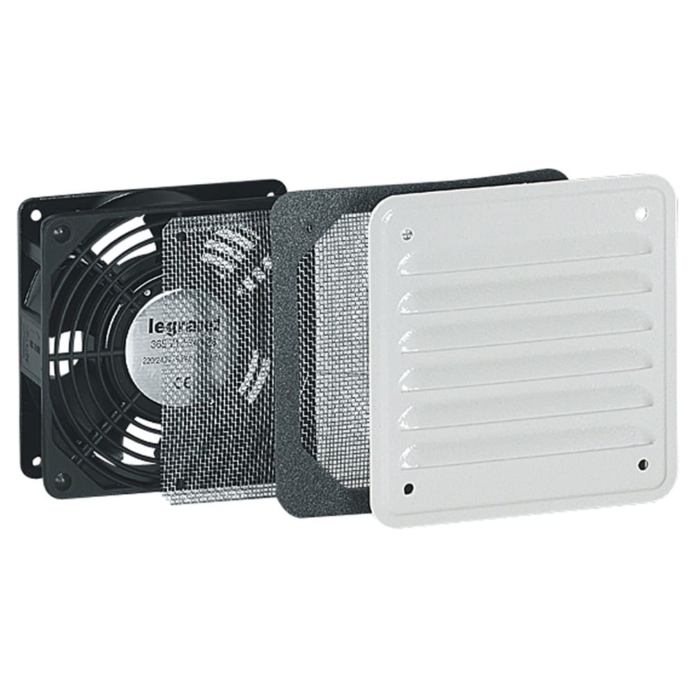 Legrand - Ventilateur 30/160 m3/h - RAL7035 - avec ouïe métal - IP32 IK10