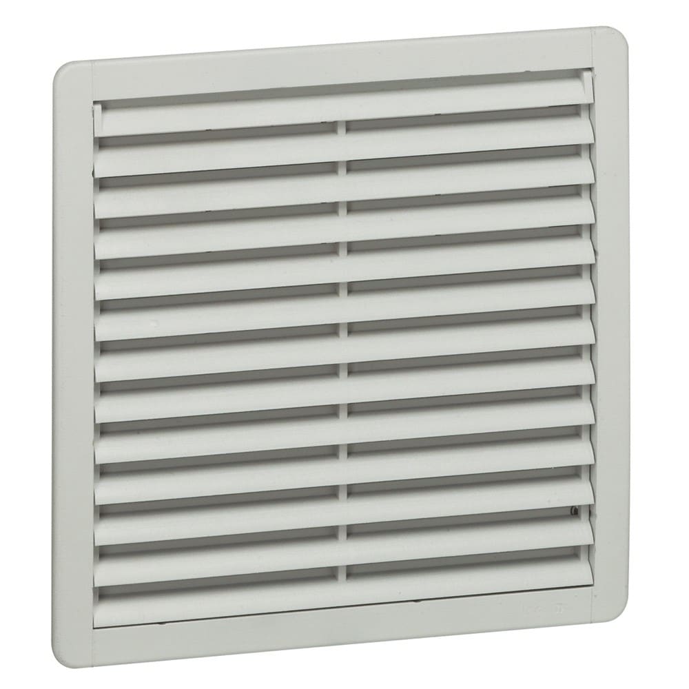 Legrand - Ouïe d'aération plastique avec filtre G3 IP54 - RAL7035 - 150x150mm