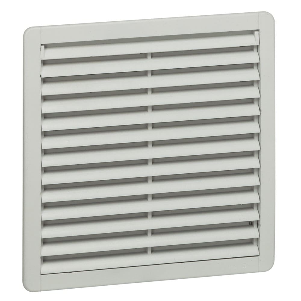 Legrand - Ouïe d'aération plastique avec filtre G3 IP54 - RAL7035 - 250x250mm