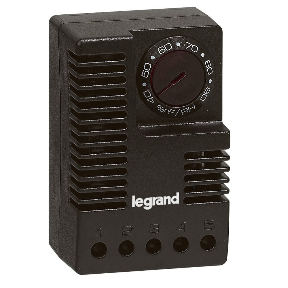 Legrand - Hygrostat réglage 35% à 100% d'humidité - 230V~ - 50Hz à 60Hz - IP20
