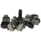 Legrand - Jeu de 50 écrous cage 9,5mm avec 50 rondelles plastique et 50 vis M6