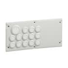 Legrand - Plaque Cabstop IP55 13 entrées Ø5-14mm et 1 sortie Ø14-24mm avec 1 réserve