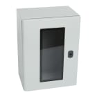 Legrand - Coffret metal Atlantic version vertical 1 porte vitrée 400x300x200mm avec plaque