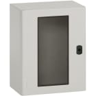 Legrand - Coffret metal Atlantic version vertical 1 porte vitrée 500x400x200mm et plaque