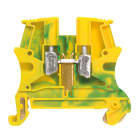 Legrand - Bloc jonc Viking 3 à vis - 1 jonction - 1entrée/1 sortie - vert/jaune - pas 10