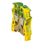 Legrand - Bloc jonc Viking 3 à vis - 1 jonction- 1entrée/1 sortie - vert/jaune - pas 15