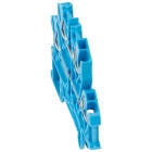 Legrand - Bloc jonc Viking 3 à ressort - 2 jonc/4 conduct - 2 étages - bleu - pas 5