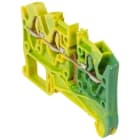 Legrand - Bloc jonc Viking 3 à ressort - 1 jonc/3 conduc -1entr/2sort-vert/jaune - pas 5