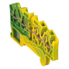 Legrand - Bloc jonc Viking 3 à ressort - 1 jonc/4 conduc -2entr/2sort-vert/jaune - pas 5