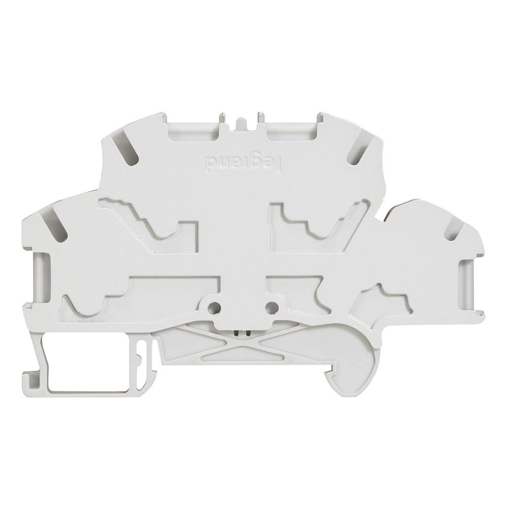 Legrand - Bloc jonc Viking 3 à ressort - 2 jonc/4 conduct - 2 étages - gris - pas 6