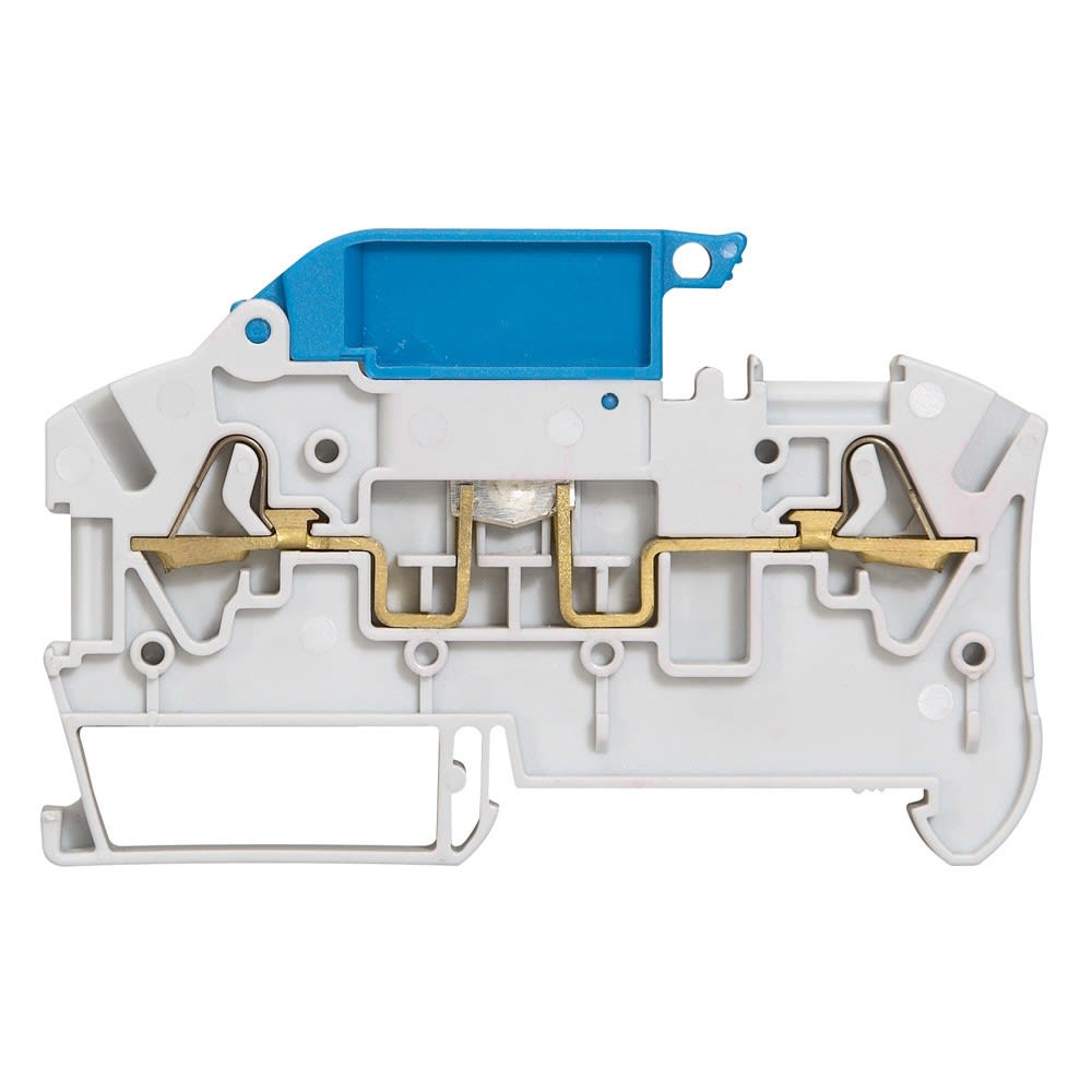 Legrand - Bloc jonc Viking 3 à ressort - circuit de neutre préhenseur/bleu gris/bleu pas 6